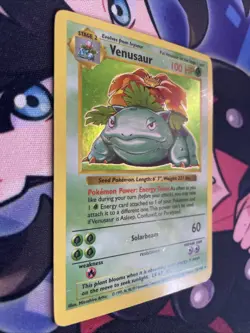 1999 Pokemon TCG Venusaur Holo Rare Shadowless 15/102 Base Set - MP - Image 2