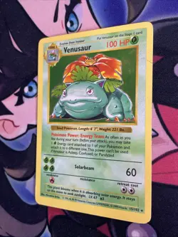 1999 Pokemon TCG Venusaur Holo Rare Shadowless 15/102 Base Set - MP - Image 4