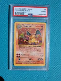 Base Set Shadowless Charizard 4/102 Pokemon PSA graded. See Pictures! - Image 4