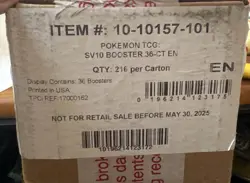 Pokemon TCG Destined Rivals BOOSTER BOX CASE Factory Sealed 6 Box - Image 1