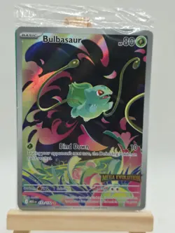 Pokemon Mega Evolution Bulbasaur Special Illustration #133/132 SEALED - Image 1
