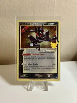 Pokemon 2021 Celebrations ETB Greninja Gold Star SWSH144 Black Star Promo - Image 1