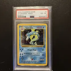 2000 POKEMON BASE SET 2 #7 GYARADOS-HOLO PSA 6 - Image 1