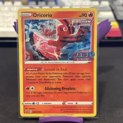 Pokemon Fusion Strike - ORICORIO HOLO BLACK STAR PROMO SWSH168 - NM/M! - Image 1