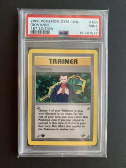 Pokemon Giovanni’s Gym Challenge 1st Edition 104/132 PSA 9 - Image 1