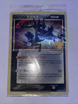 Pokemon Greninja Gold Star SWSH144 Holo Black Star Promo Celebrations sealed - Image 1