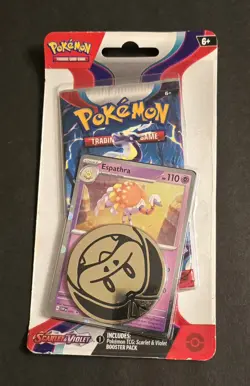 Pokemon TCG Scarlet & Violet Base Checklane Blister- Espathra- Factory Sealed - Image 1