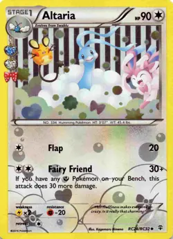 2016 Altaria RC24/RC32 XY Generations Radiant Collection Holo Pokemon - Image 1