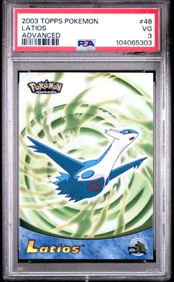 Latios 2003 Topps Advanced #46 Pokemon Pop 4 PSA 3 - Image 1