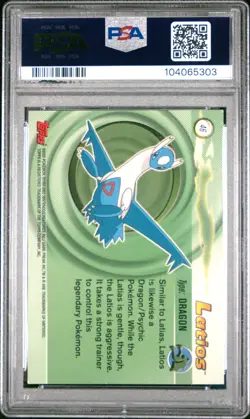 Latios 2003 Topps Advanced #46 Pokemon Pop 4 PSA 3 - Image 2