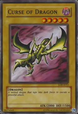 Curse of Dragon LOB-066 (EU) Unlimited Super Rare Yugioh Card LP - Image 1