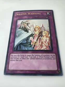 Yugioh Solemn Warning DREV-EN077 Ultra Rare 1st Ed LP - Image 2