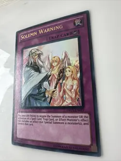 Yugioh Solemn Warning DREV-EN077 Ultra Rare 1st Ed LP - Image 3