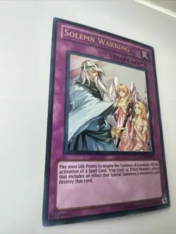 Yugioh Solemn Warning DREV-EN077 Ultra Rare 1st Ed LP - Image 4
