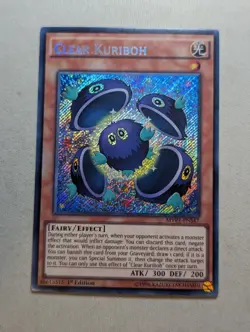 Clear Kuriboh Yu-Gi-Oh! MVP1-ENS47 1st Secret Rare - Image 1