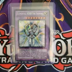 Yugioh-Elemental HERO The Shining-Secret Rare-Limited Edition-PRC1 ENV01 (LP) - Image 1