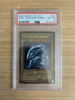 Yu-Gi-Oh Yugioh Blue Eyes White Dragon SDK-001 PSA 8 - Image 1