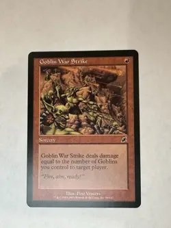 MTG Scourge Goblin War Strike Regular Card Magic The Gathering 96/143 - Image 1