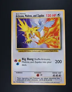 MP Articuno Moltres and Zapdos Oversize Jumbo Promo Pokemon Card - Image 1