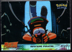 Rescuine Pikachu Foil #30 Topps Mewtwo Strikes Back Pokemon Trading Card LP - Image 1