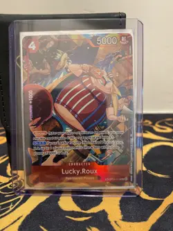 One Piece Card Game Lucky.Roux TR alt art Eng OP09-015 Treasure Rare - Image 1