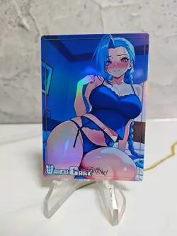 Jinx Trading Card Waifu Goddess Story Anime Girl holo Karte Manga sexy Full Art - Image 1