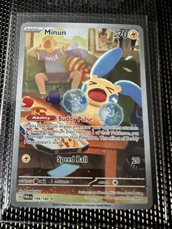 Minun 194/182 Paradox Rift 2023 English Pokemon Card - Image 1
