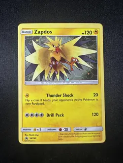 Zapdos SM145 Holo Promo Pokemon Card Sun & Moon Promos Near Mint NM - Image 1