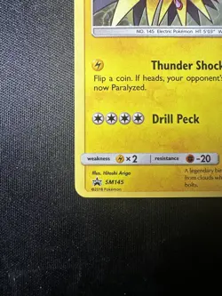 Zapdos SM145 Holo Promo Pokemon Card Sun & Moon Promos Near Mint NM - Image 5