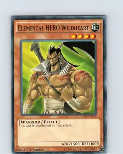 Yu-Gi-Oh TCG Elemental HERO Wildheart SDHS-EN011 1st Edition Common Card NM - Image 1