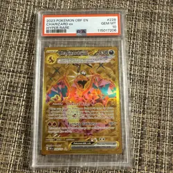 2023 Pokemon OBF Charizard EX Hyper Rare Card #228 PSA 10 Gem Mint - Image 1