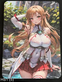 🔥 HS1 05 Asuna Sword Art Online Hot & Spicy Waifu Anime A6 Board Card - Image 1