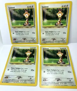 Sentret 71/111 Neo Genesis Set Common Pokemon Card Unlimited - Image 1