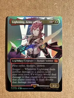 Lightning, Army of One (0400) (Borderless) Final Fantasy Foil - Image 1