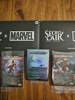 Secret Lair x Marvel's Wolverine & Iron Man - Non-Foil Editions + Arcane Signet - Image 1