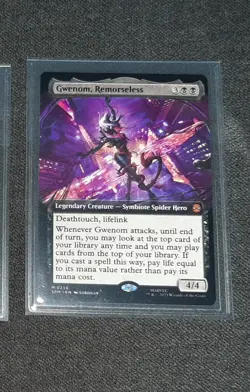 Gwenom Remorseless Extended Art Non Foil MTG Marvel Spider-Man NM+ - Image 1