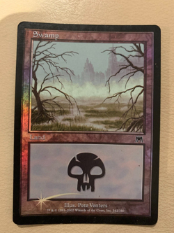 MTG - Swamp (342) FOIL - Onslaught - LP - Image 1