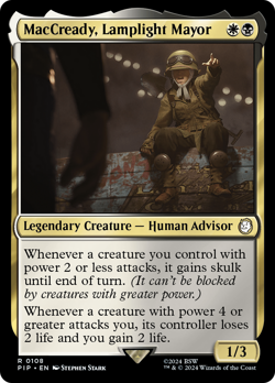 MacCready, Lamplight Mayor #108 | Near Mint | Fallout Magic MTG - Image 1