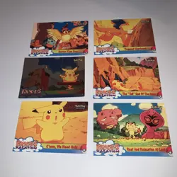 Pokemon Card C'mon, We Need Help Playtime Pikachu's Vacation Topps Lot Of 6 - Image 1