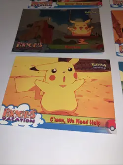 Pokemon Card C'mon, We Need Help Playtime Pikachu's Vacation Topps Lot Of 6 - Image 3