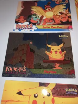 Pokemon Card C'mon, We Need Help Playtime Pikachu's Vacation Topps Lot Of 6 - Image 4