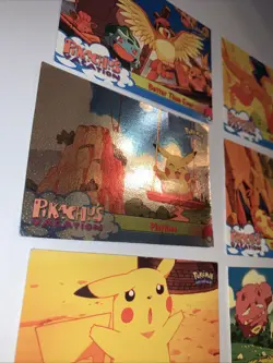 Pokemon Card C'mon, We Need Help Playtime Pikachu's Vacation Topps Lot Of 6 - Image 5