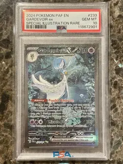 2024 Pokemon Paldean Fates Gardevoir ex Full Art SIR #233/091 PSA 10 - Image 1