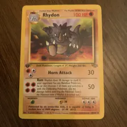 Pokemon TCG Vintage Rhydon 45/64 Jungle 1st Edition - Image 1