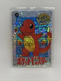 Pokemon Pocket Monsters Vending Prism Holo Vintage Sticker CHARMANDER 226 rare - Image 1