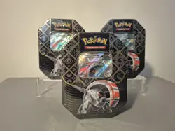 Pokemon TCG: Scarlet & Violet Paldean Fates Tin Iron Treads ex, sealed. - Image 1