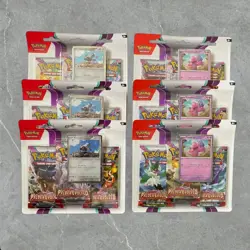 6x Pokemon Paldea Evolved 3 Pack Triple Blisters Brand New & Sealed - Image 1