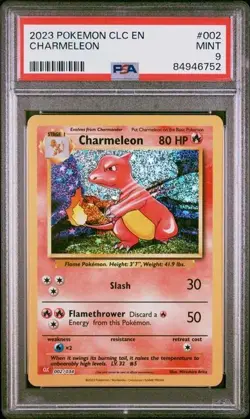 2023 Pokemon Classic Box CLC EN Charmeleon Holo 002/034 - PSA 9 MINT - Image 1