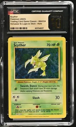 CGC PRISTINE 10 Scyther CLV 006/034 Pokemon TCG Classic Collection 2023 English - Image 1