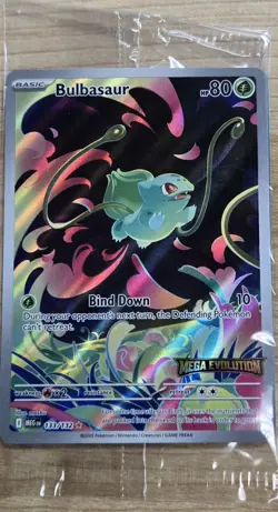 Pokemon TCG SEALED Bulbasaur 133 Mega Evolutions Stamped Box Topper NM/NEW - Image 1